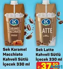 SEK KARAMEL MACCHİATO KAHVELİ SÜTLÜ İÇECEK 330 ML fiyat ve kampanya bilgisi